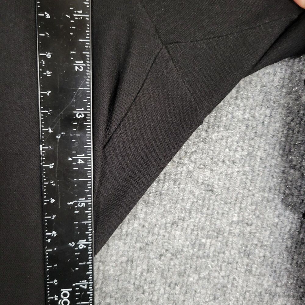 EILEEN FISHER Black Crepe High Rise Tapered Crop Stretch Pull On Pants SIZE 1X - Picture 8 of 9